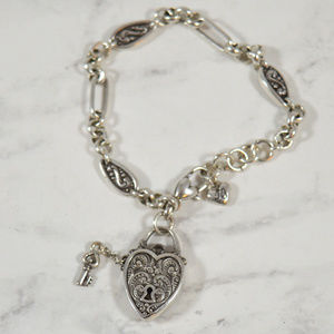 Brighton Heart and Key Bracelet